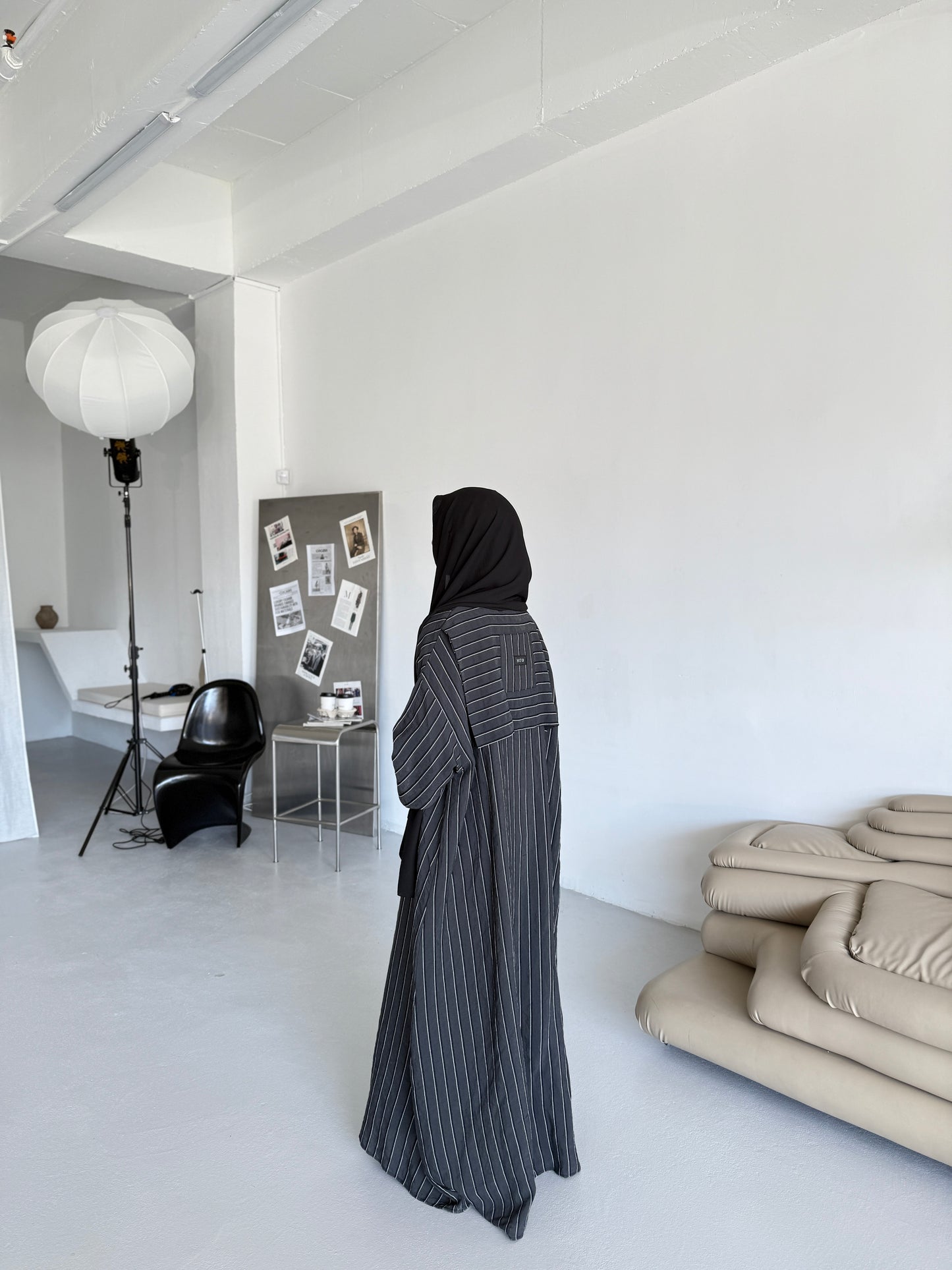 Antrasit linen Ferace