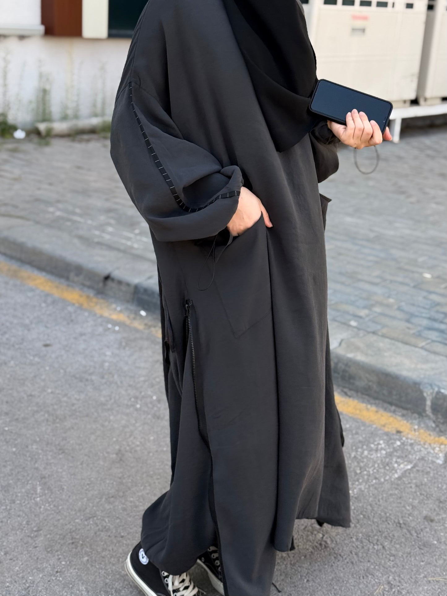 Füme şalvar takım