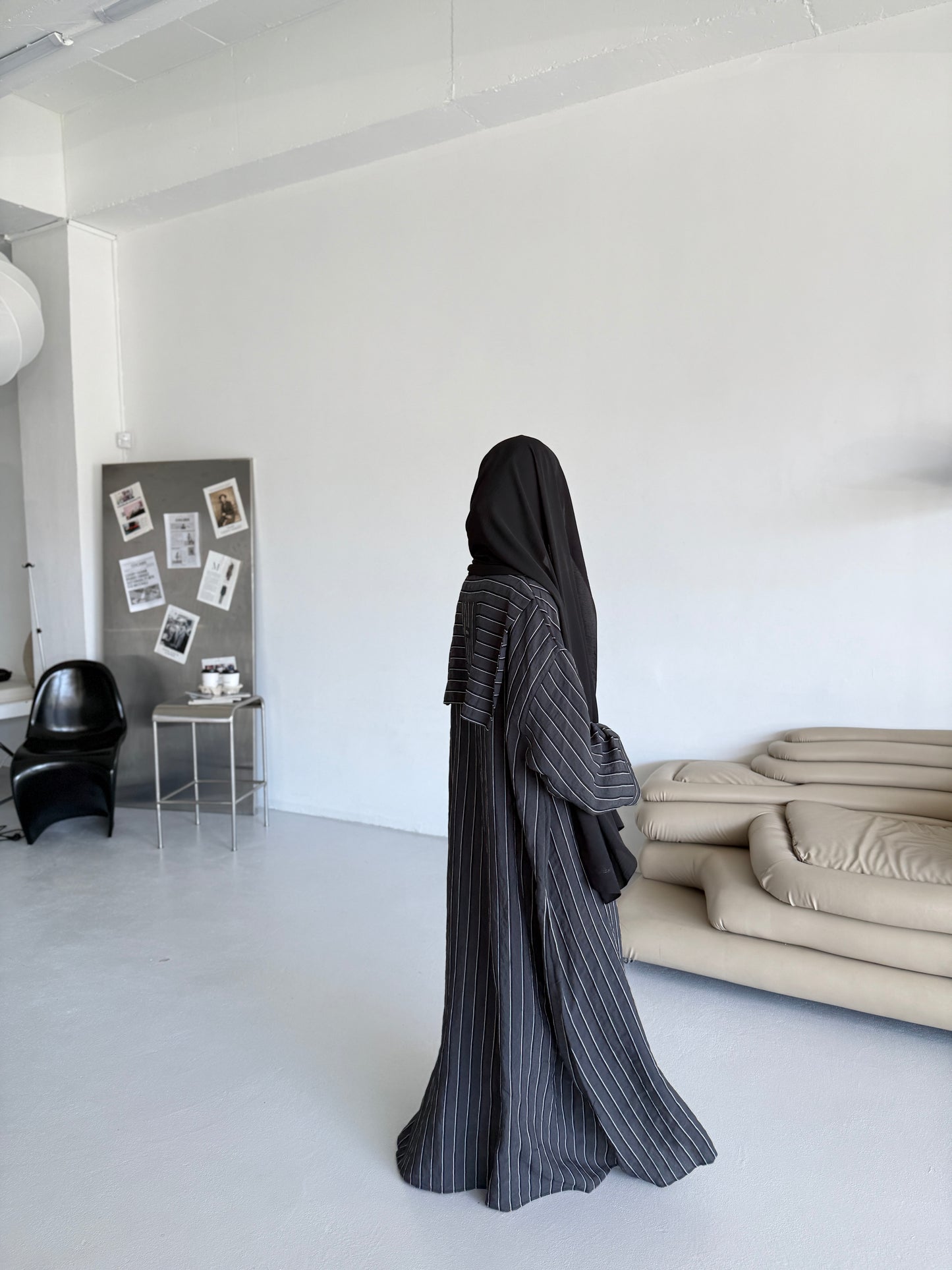 Antrasit linen Ferace