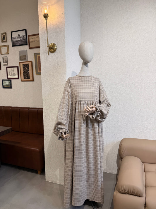 Ekose elbise