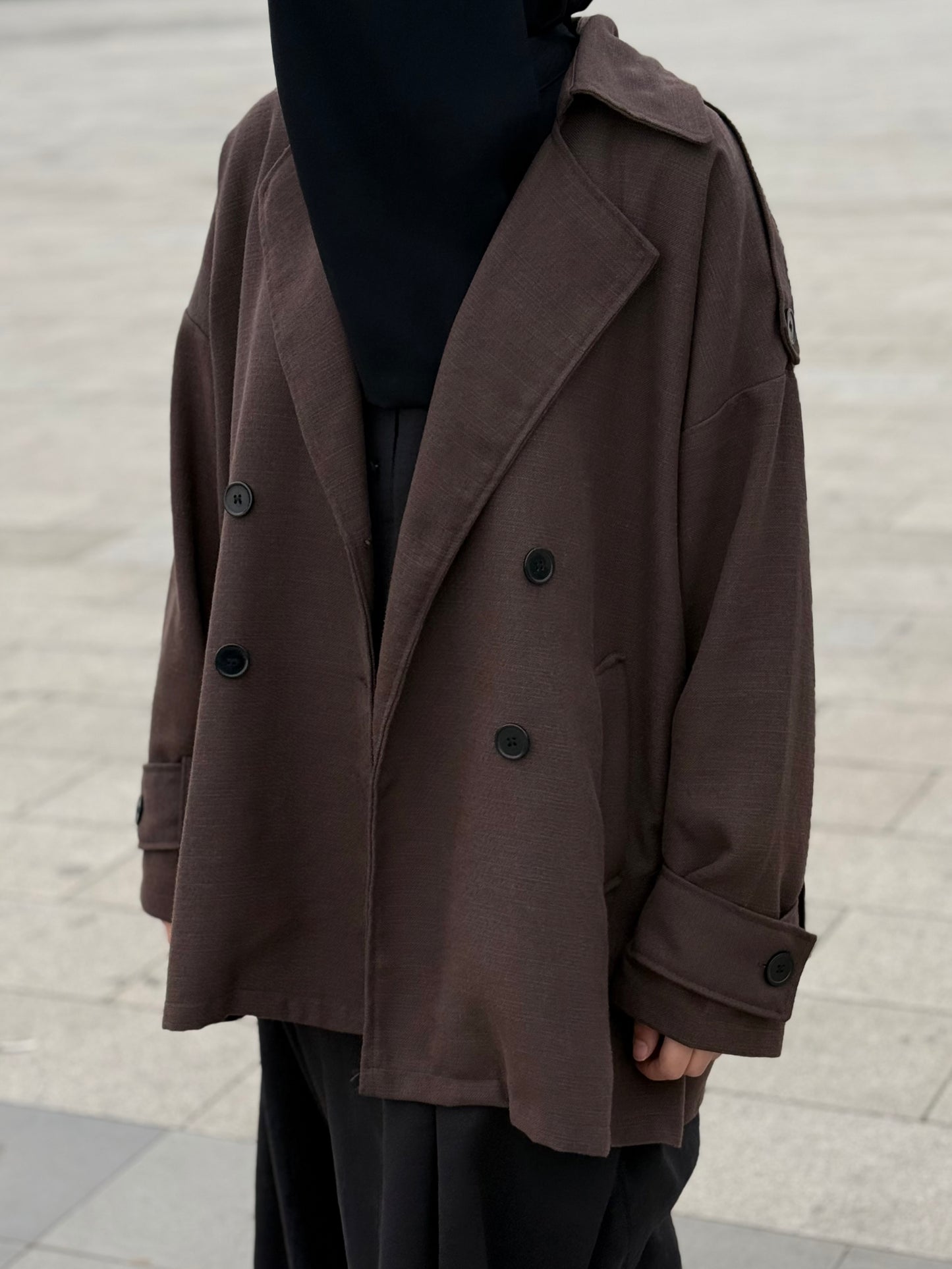 Oversize trençkot